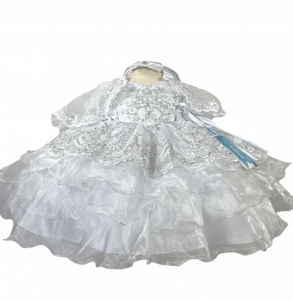 GIRLS CHRISTENING DRESS (0515754) WHITE